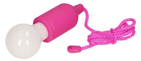 LED Přenosná lampa LED/1W/3xAAA růžová