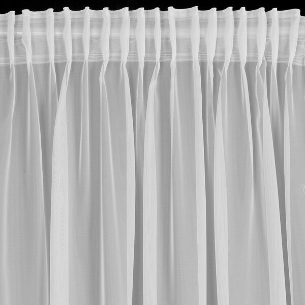 ZÁCLONA NA PÁSCE DEBORA 140X270 CM BÍLÁ