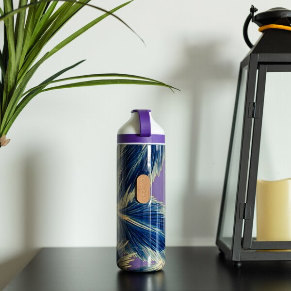 Nerezová termoláhev Mineral Steel, 430ml, Quokka, electric leaf