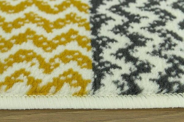 Koberec Luna 503568/89935 Patchwork žlutý