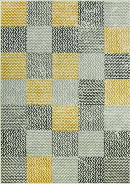 Koberec Luna 503568/89935 Patchwork žlutý