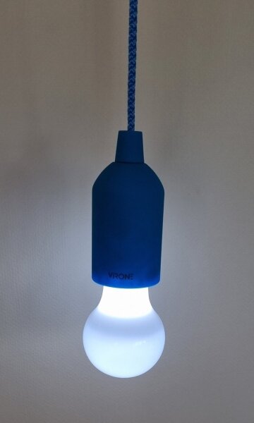 LED Přenosná lampa LED/1W/3xAAA modrá