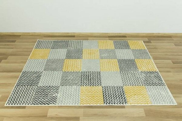 Koberec Luna 503568/89935 Patchwork žlutý