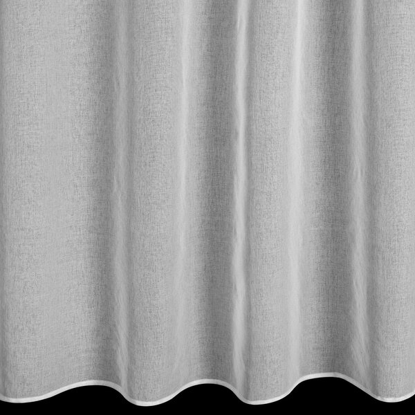 ZÁCLONA NA KROUŽCÍCH ROSALIE 140X250 CM BÍLÁ