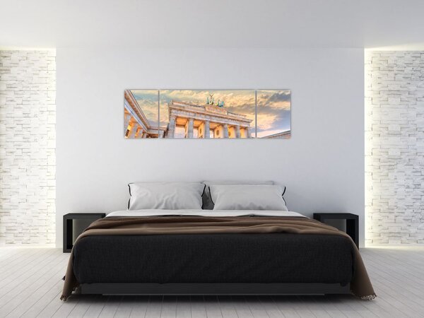 Obraz - Braniborská brána, Berlín, Německo (170x50 cm)