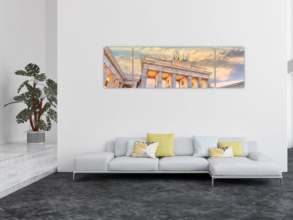 Obraz - Braniborská brána, Berlín, Německo (170x50 cm)