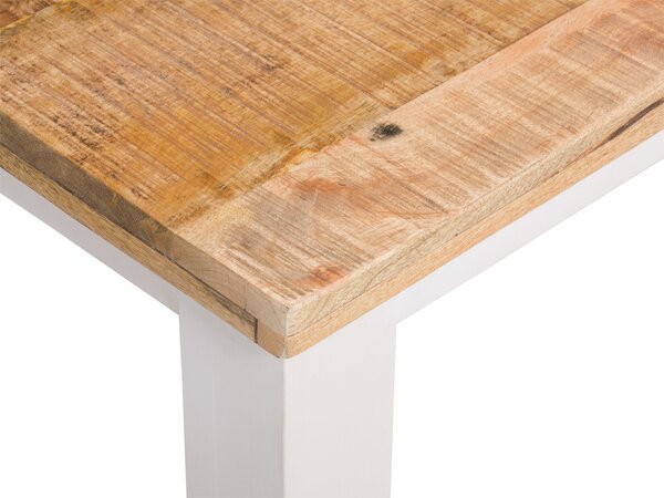 Sob nábytek - Masivní jídelní stůl 160x90 Madagaskar mango slonová kost - F0NO-11