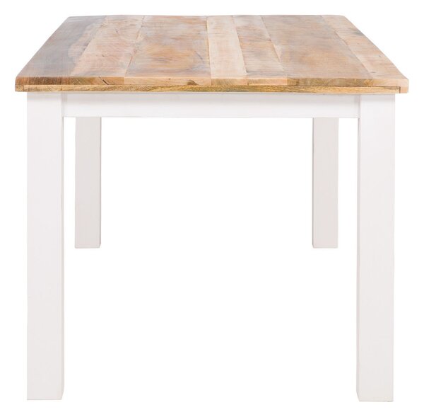 Sob nábytek - Masivní jídelní stůl 160x90 Madagaskar mango slonová kost - F0NO-11