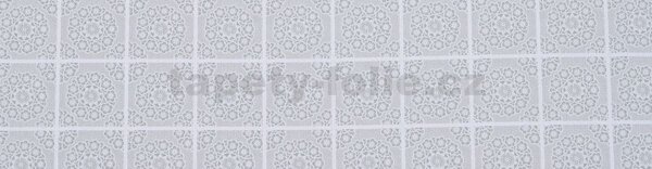 Ubrus PVC 3581438, metráž, 20 m x 140 cm, čtverečková krajka, IMPOL TRADE