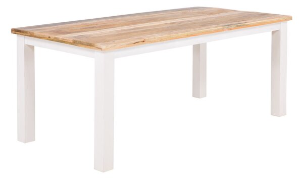Sob nábytek - Masivní jídelní stůl 160x90 Madagaskar mango slonová kost - F0NO-11