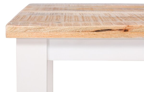 Sob nábytek - Masivní jídelní stůl 160x90 Madagaskar mango slonová kost - F0NO-11