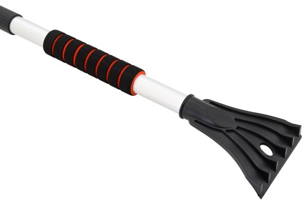 Teleskopická škrabka na auto se smetáčkem 120 cm černá/bílá