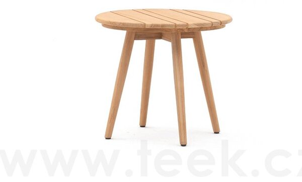 Varaschin Teakový odkládací stolek Lapis, Varaschin, kulatý 50x45 cm, teak