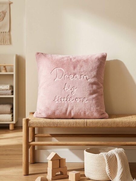 Sinsay - Povlak na polštář s nápisem „Dream big little one“ - hnědá