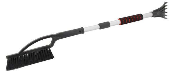 Teleskopická škrabka na auto se smetáčkem 120 cm černá/bílá