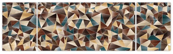 Obraz z trojúhelníků (170x50 cm)