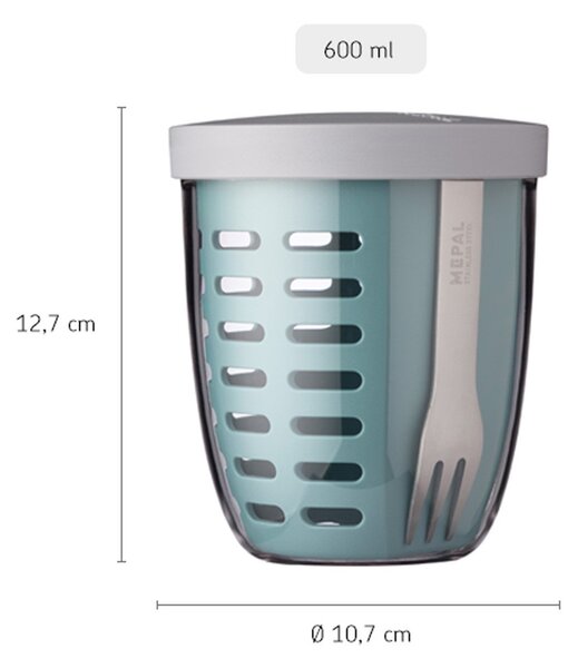 Dóza na ovoce a zeleninu Ellipse, 600ml, Mepal, modrá