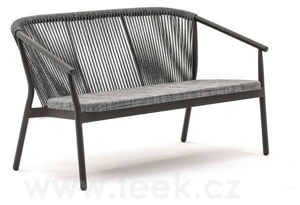 Varaschin 2-místná pohovka/sofa Smart, Varaschin, rám hliník, výplet textilen a lanko, barevné provedení dle vzorníku, bez sedáku a opěrného polštáře