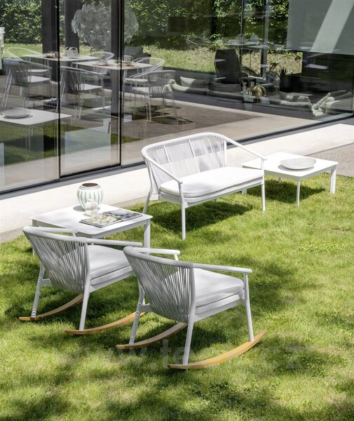 Varaschin 2-místná pohovka/sofa Smart, Varaschin, rám hliník, výplet textilen a lanko, barevné provedení dle vzorníku, bez sedáku a opěrného polštáře