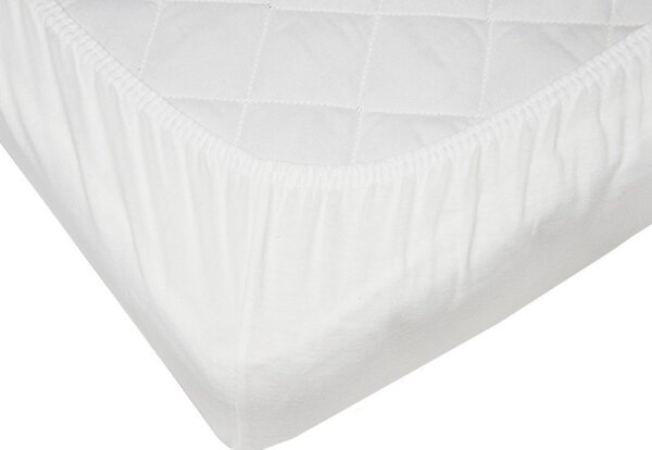 EKO - Nepromokavé prostěradlo s gumičkou JERSEY 120x60 cm bílá