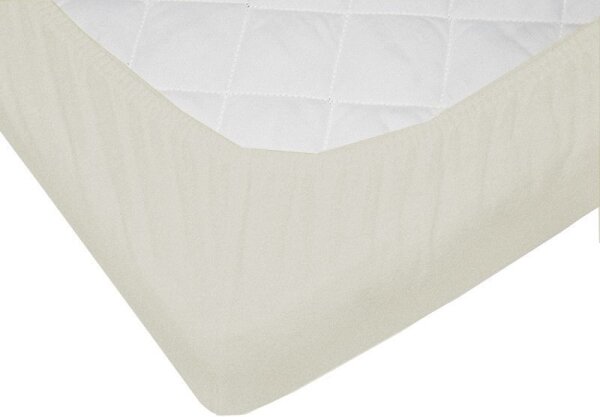 EKO - Nepromokavé prostěradlo s gumičkou JERSEY 120x60 cm béžová