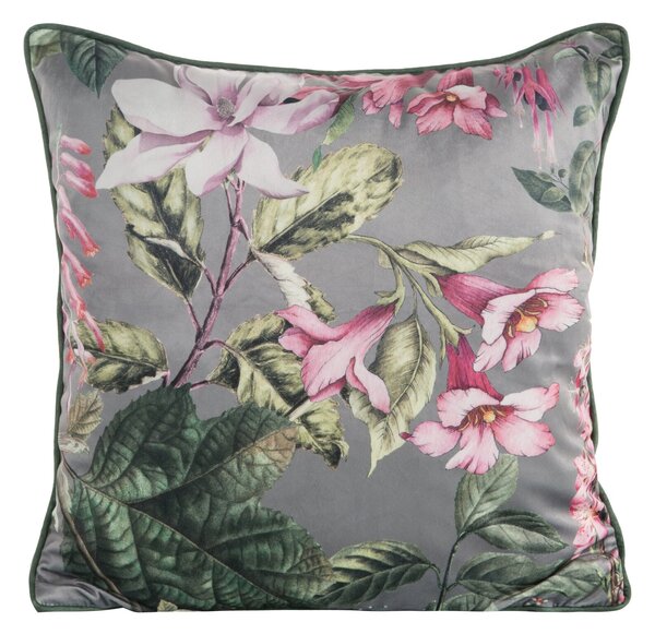 DEKORAČNÍ POVLAK NA POLŠTÁŘ VELVET 108 45X45 CM KVĚTY