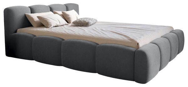 ČALOUNĚNÁ POSTEL, 160/200 cm, tmavě šedá Carryhome - Postele s úložným prostorem