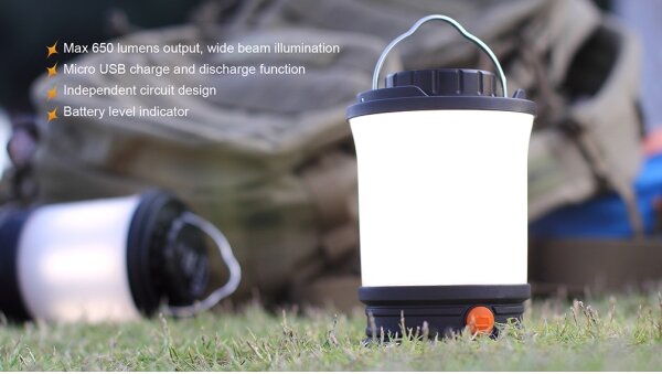 Fenix CL30R - LED Přenosná nabíjecí lampa LED/USB IPX7 650 lm 300 h