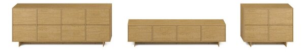 Sestava nábytku do obývacího pokoje Tatami, Dub Baltic Dune