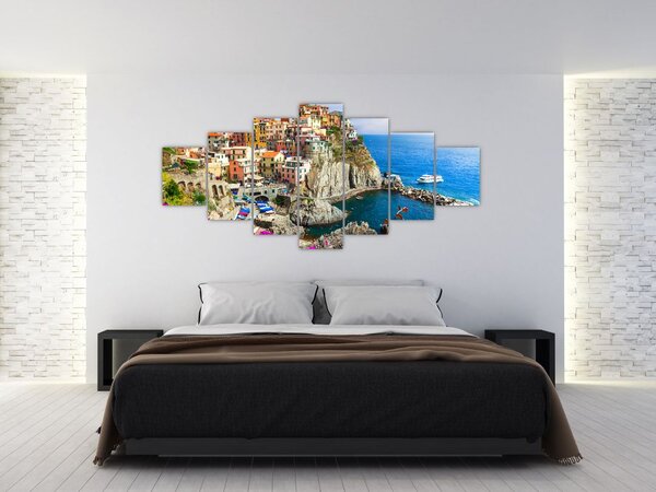 Obraz - Italská vesnička Manarola (210x100 cm)