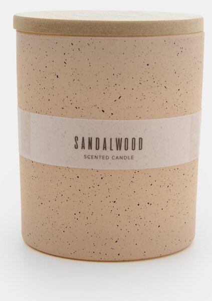 Sinsay - Vonná svíčka s přídavkem sójového vosku Sandalwood - béžová