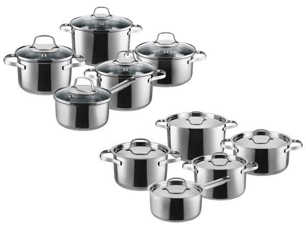 Silvercrest® Sada hrnců z nerezové oceli Premium, 5dílná (100409978)