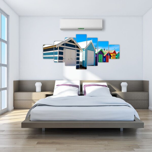 Obraz - Pláž Brighton, Melbourne, Austrálie (210x100 cm)
