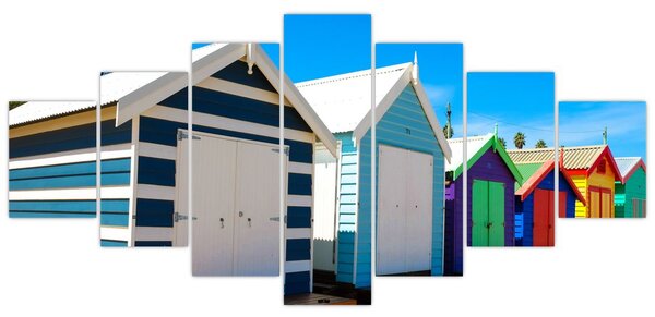 Obraz - Pláž Brighton, Melbourne, Austrálie (210x100 cm)