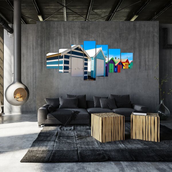 Obraz - Pláž Brighton, Melbourne, Austrálie (210x100 cm)