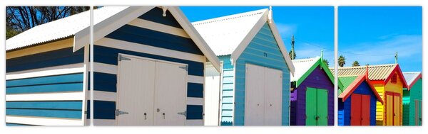 Obraz - Pláž Brighton, Melbourne, Austrálie (170x50 cm)