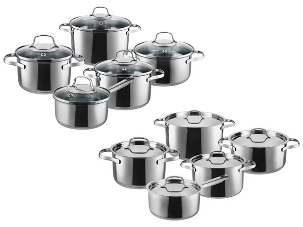 Silvercrest® Sada hrnců z nerezové oceli Premium, 5dílná (100409978)
