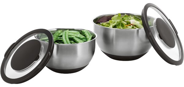 Silvercrest® Sada mís na míchání Premium (Miska s ochranným krytem proti rozstřikování, sada 2 ks) (100411274002)