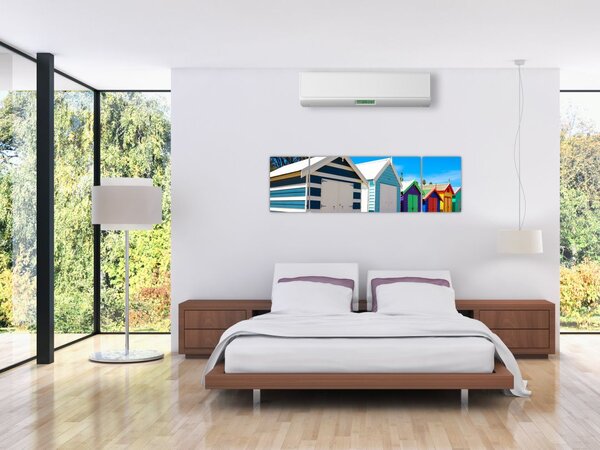Obraz - Pláž Brighton, Melbourne, Austrálie (170x50 cm)