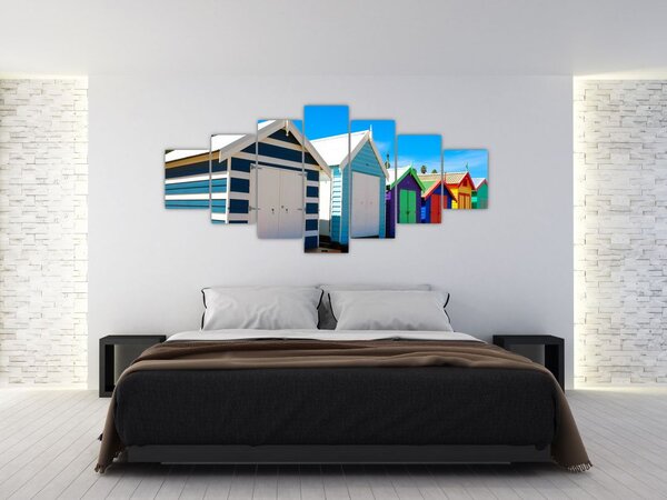 Obraz - Pláž Brighton, Melbourne, Austrálie (210x100 cm)