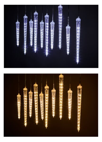 Livarno® Světelný LED řetěz s rampouchy, 148 LED (100411349)