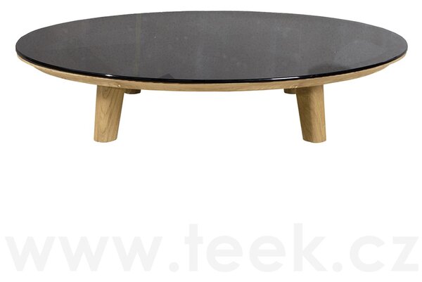 Cane-line Rám pro konferenční stolek Aspect, Cane-line, kulatý 144x31 cm, teak