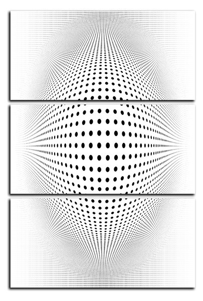 Obraz na plátně - Abstraktní geometrická sfera - obdélník 7218B (90x60 cm )