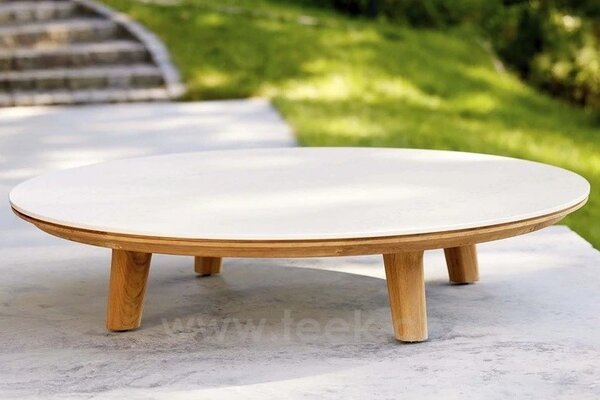 Cane-line Rám pro konferenční stolek Aspect, Cane-line, kulatý 144x31 cm, teak