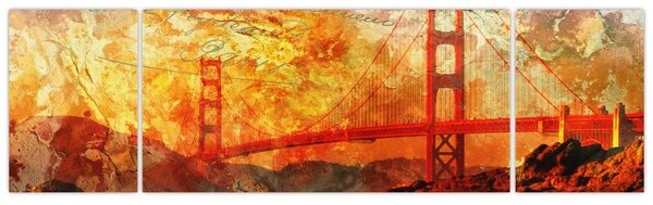 Obraz - Golden Gate, San Francisco, Kalifornie (170x50 cm)