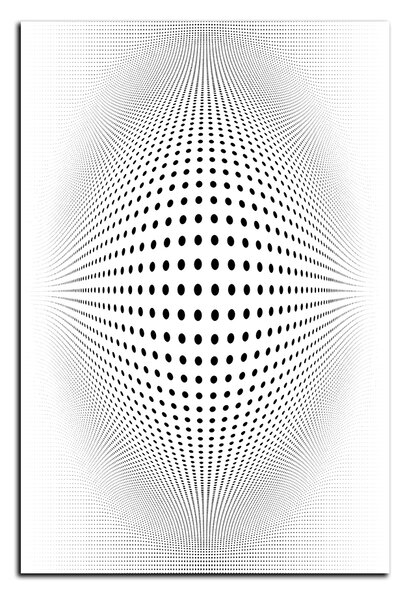 Obraz na plátně - Abstraktní geometrická sfera - obdélník 7218A (60x40 cm)