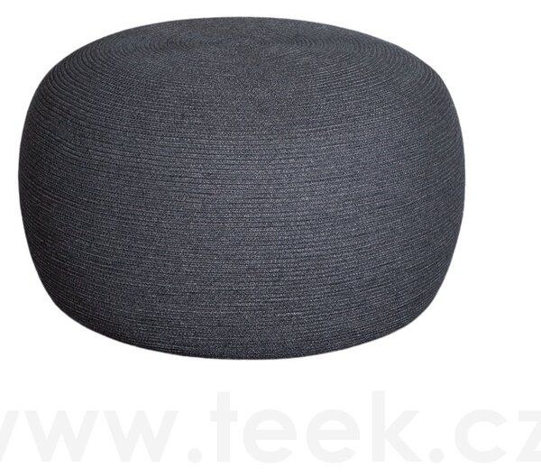 Cane-line Puf Circle, Cane-line, kulatý 75x43 cm, výplet lanko Soft Rope dark grey