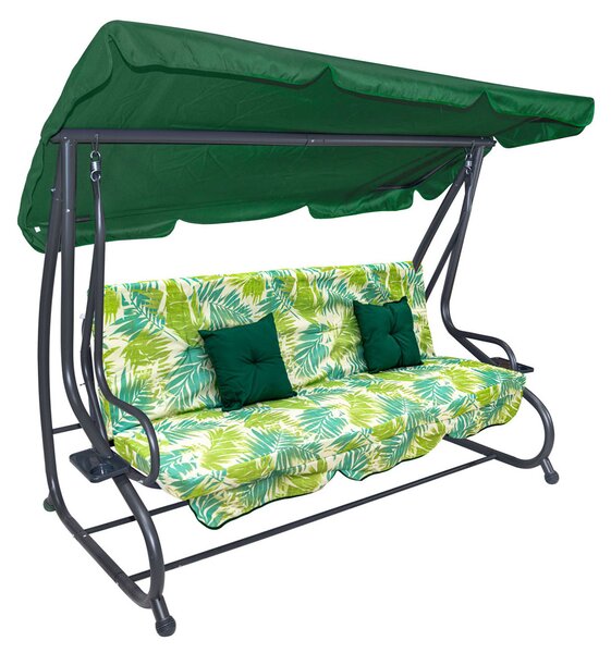 Tomido Zahradní houpačka 214 x 168 x 114 cm 8011 s motivem Palmy 8011.PALMA