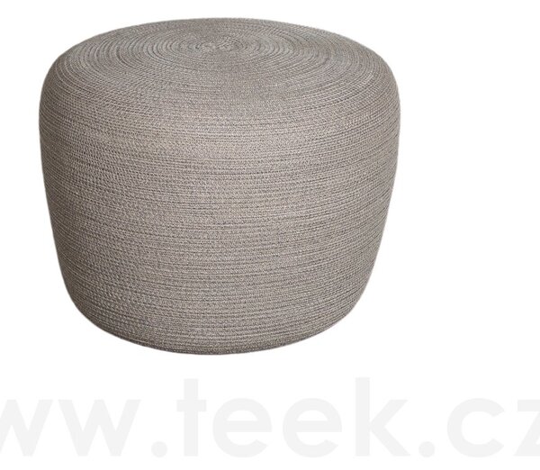 Cane-line Puf Circle, Cane-line, kulatý 52x39 cm, výplet lanko Soft Rope dark grey