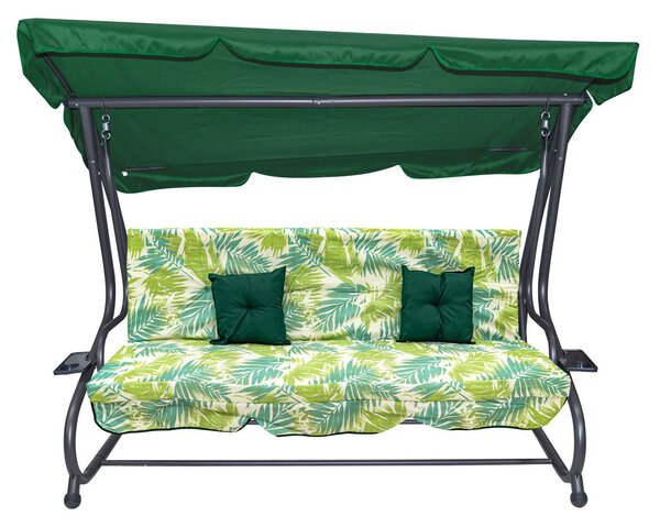 Tomido Zahradní houpačka 214 x 168 x 114 cm 8011 s motivem Palmy 8011.PALMA